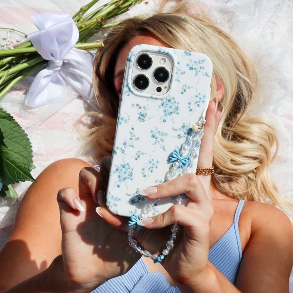 ✨Velvet Caviar French Blue Floral iPhone Case✨
